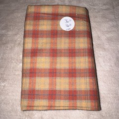 Vintage Fabric Lot Plaid Check Homespun Quilt Cotton Remnants