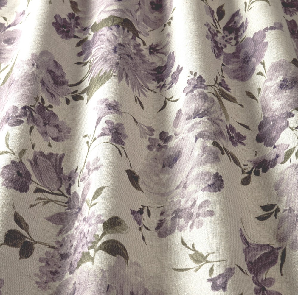 3.5 Metres iLiv Amelie Mulberry Linen Fabric Curtain Cushion Upholstery Craft