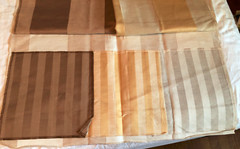 AST A. Sommer Textiles Natural Stripe 34 x 26″ Linen Blend Fabric Sample
