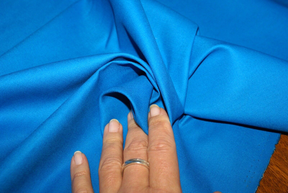 1/2 Metre – SEA DAY BLUE Cotton Mid Weight Drill Fabric, 111cm Wide