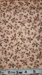 2007 Timeless Treasures 100% Cotton Fabric Pink With Roses #2521 Grandma Cottage