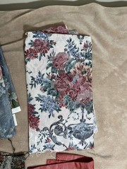 3.5 Lb Bag of Various Vintage Upholstery Chair Fabric Quilting Great Patterns