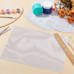 10 Sheets Fursuit Eye Mesh, 11.8X8.6Inch White Therian Eye Mesh PVC Net Waterpro