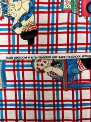 VTG Daisy Kingdom # 1756 Raggedy Ann & Andy “Back to School Applique” BTFQ