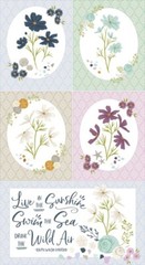Seaglass Summer By Sweetfire Road For Moda – Oyster Sea Panel #43187-11