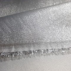 Silver White Crystal Shimmer Lame Fabric 58″ By The Yard Metallic Costume Cloth