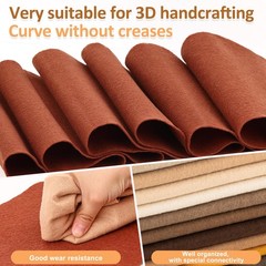XSEINO 12 Rolls 8″x35″(20.5x90cm) 1.4mm 8 inches by 35 inches, Brown Series