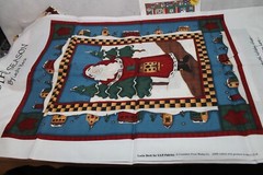 Vintage Christmas Fabric lot bundle 6.5 yrds panel Cotton Quilting Leslie Beck