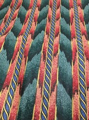Verdigris Stripe 35″ x 54″ Richloom Screen Print Chintz Fabric Preshrunk Teflon