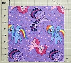 37 Precut My Little Pony Quilt Squares 8.5 X 8.5 Mixed Characters and Colors New