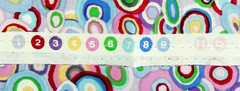 Kaffe Fassett Planets Pearl Pastel Cotton Fabric GP41 Westminster Rowan 1 Yd New