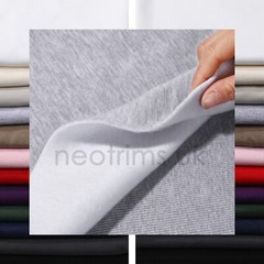 Heavy Sweatshirt Fabric Brushed Fleece 380gsm Cotton Luxury French Terry & Rib
