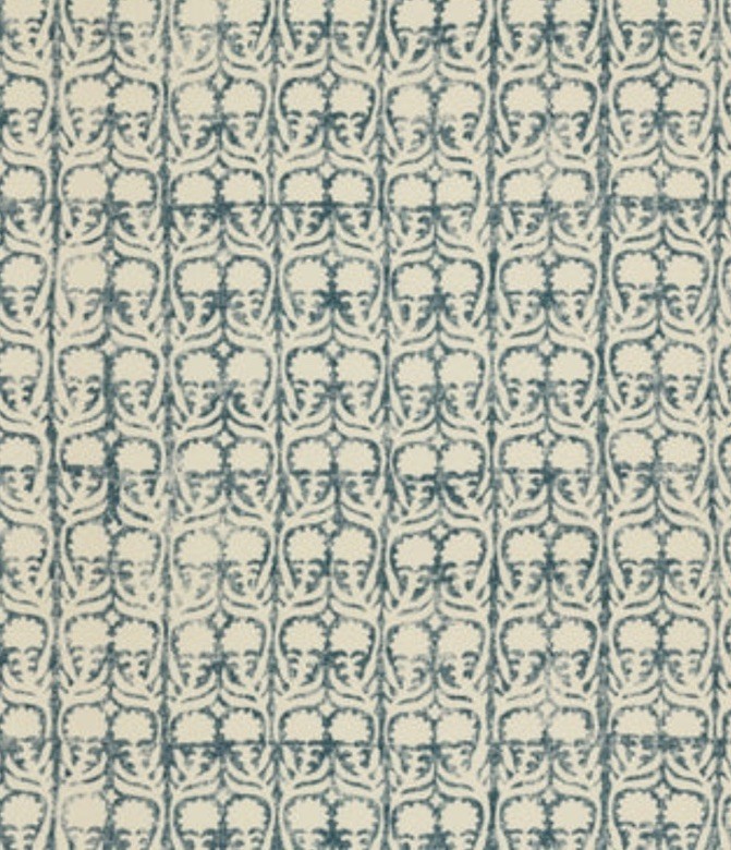 PENNY MORRISON FABRIC ‘ASHOK PETROL PERFORMANCE’ 5.5 METRES SEAQUAL/POLYESTER