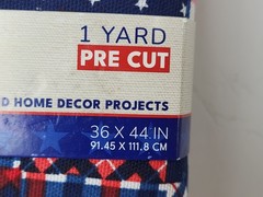 Lot of 4 Seasonal Fabric 100% Cotton Duck Precut 1 Yard 36″ x 44″ in Americana