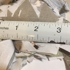 1 Pound 3 Ounces Cotton Print Fabric Quilt Scraps Leftovers Triangles U