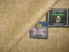 Reid & Taylor WOOL (Woollen) & LINEN JACKETING FABRIC MADE IN SCOTLAND = 2.0 m.