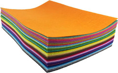 48 pzas fieltro 8×12 pulg (20x30cm) colores surtidos 1mm costura manualidades
