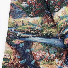 Forest Fairy Tale Jacquard Tapestry Upholstery Decorative Fabric for Sewing DIY
