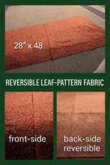 Reversible Leaf-Pattern Fabric | 28″ x 48″ | Fall for Both Sides