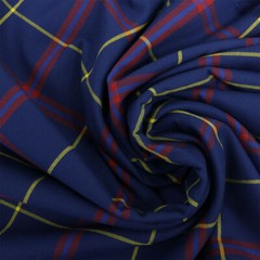 Star Fleet Poly/Viscose Tartan REMNANT 62″ x 17″