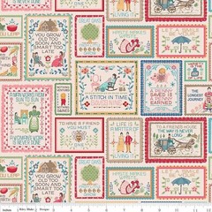 Riley Blake Lori Holt Bee In My Bonnet Stitch Decor Fabric 57/58″ HD14406 Multi