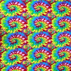 Tie Dye Retro Fleece Fabric – 60″ Wide – Sold by The Yard & Bolt