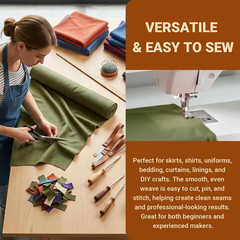 Soft Brushed Polyester Fabric, 55″ Wide, 5 Yards, Olive Green — | 55″ Wide Brus