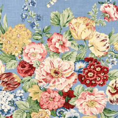 5th Avenue Designs Floral Garden Flower Bouquet Decor Fabric 27”x54” Protected