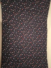 Vintage Cotton Fabric 2.25 Yards X 44 ” Purple Floral Sewing Crafting Quilting