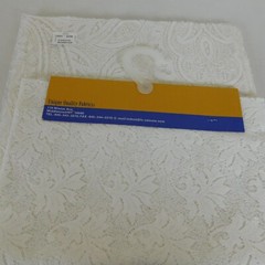 White Lace Fabric Samples 9 Pieces Unique Quality Fabrics Inc Polyester 24.75×14