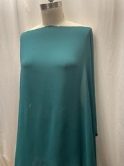 100% Crinkled Silk Double Georgette Dark Teal Exquisite Fabric 2 Yds Long 52″ W