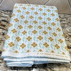 Westminster Fibers Joel Dewberry Floral Cotton Fabric Gold Blue White 5 yards