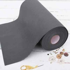 Premium Felt Roll – 12″ x 10yd – Dark Grey – Soft Wool-Like 1.2mm Thick