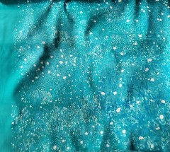 Subtle Tonal Teal Floral Japanese Cotton Sateen Lawn – So Soft & Light!