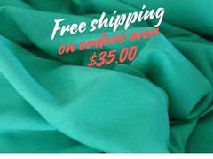 Tropical gabardine in 3 shades of Orange or any other color in my store
