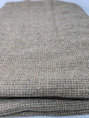 Tan Wool Blend Tweed Fabric Remnant 60″ Wide x 2.5 Yds Medium Weight