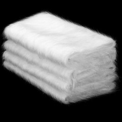 Jetec 4 Pcs White Faux Fur 10 x 20 Inch Christmas Faux Fur Fabric Squares Fl…
