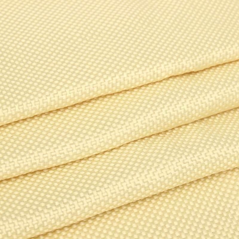 200gsm Fabric Woven Aramid Fiber Cloth Plain 100*100cm/39.4” Width Yellow