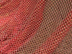 Neon Pink Crystal rhinestone 4way stretch mesh fabric 48” width sold by the yard