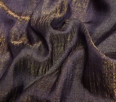 Sushila Vintage Purple Scrap Sari Zari Woven Kanjivaram Pure Tissue Silk Saree