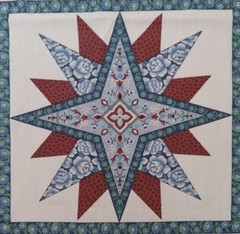 Cuddle Prints by Fabri-Quilt~”Star Quilt Pattern”~Cotton Fabric Panel~ 14″x13.5″