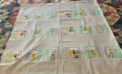 Warner Brothers Looney Tunes Babies Fabric Bugs Tweety Sylvester One Yard Cotton