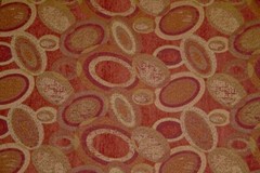 Discount Fabric JACQUARD Paprika Oval Upholstery & Drapery