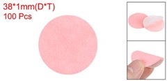 100Pcs Adhesive Felt Circles 1.5″ Round Non-Woven Felt Stickers Pink