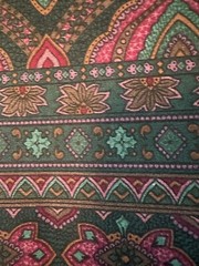 VTG Fabric Renaissance Print Dark Gothic Boho Measures 44″ X 1 Yrd Sewing