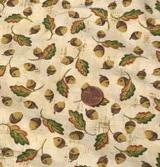 Signature Classics Fabric 27″ x 43″ Oakhurst Textiles Oak Leaf Acorn Cotton