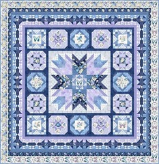 Wilmington Prints – Morning Blooms – Ditzy – Blue