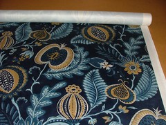 2 Metres iLiv Cantaloupe Navy Velvet Curtain Upholstery Cushion Blind Fabric