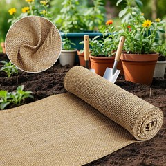 UBCGOTT Burlap Fabric – Garden Burlap Fabric Roll Natural Jute Outdoor Fabric