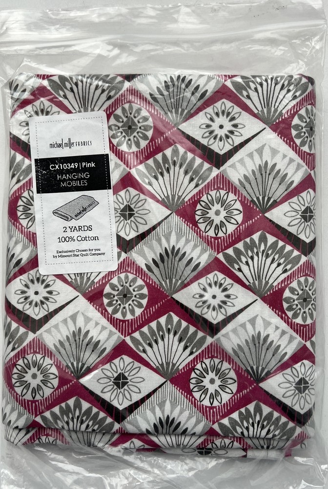 Michael Miller Fabrics Hanging Mobile Pink 2 Yard Cut 44/45” CX10349